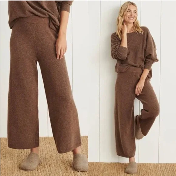 Jenni Kayne culottes Marina Wide-Leg Pants in Nutmeg - Picture 1 of 8